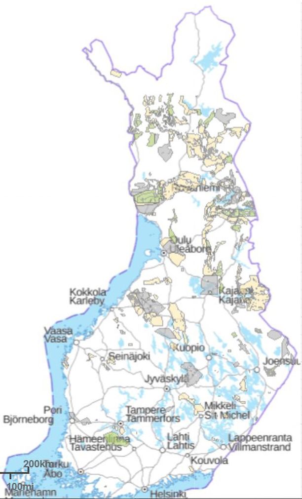 Malminetsintävaraukset ja - luvat Suomessa: katso alueesi tilanne