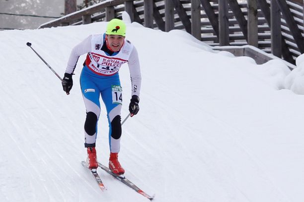 Jaime Huerta hiihti ensimmäistä kertaa elämässään loppuvuodesta 2014.