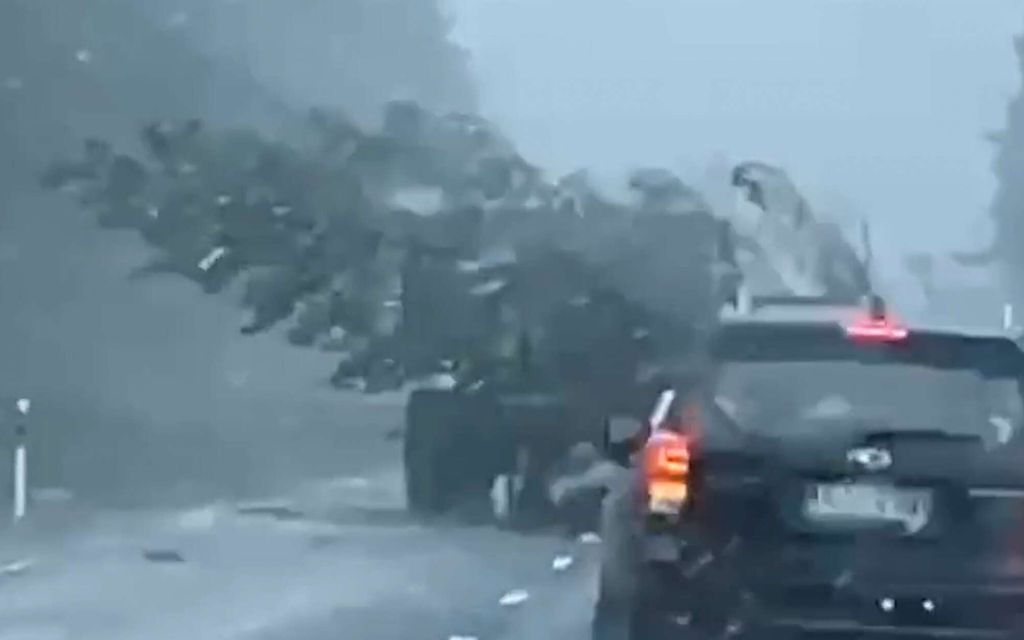 Video: Näin raju sää on riepotellut Itä-Suomessa keskiviikkona