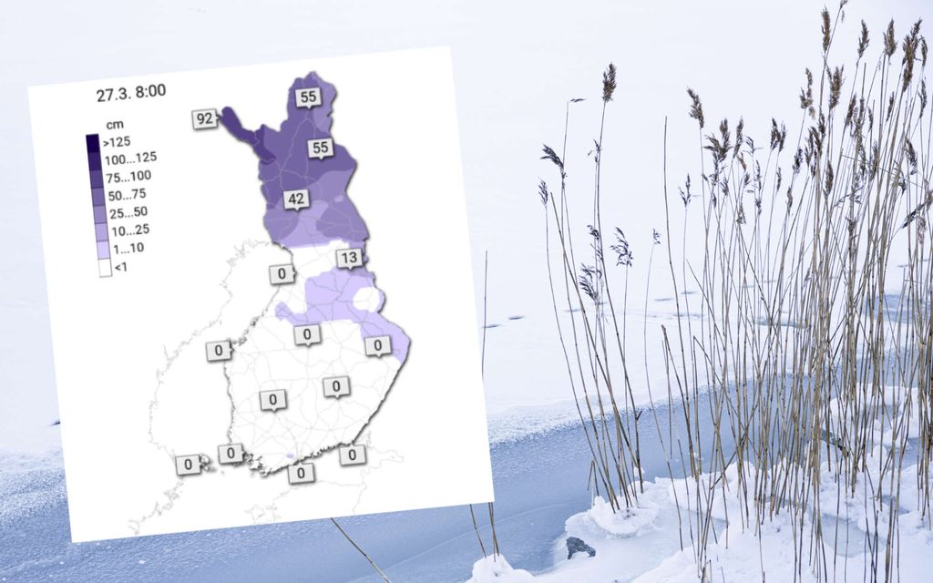 Suomessa kaikkien aikojen lumipula – Tämä on tilanne nyt