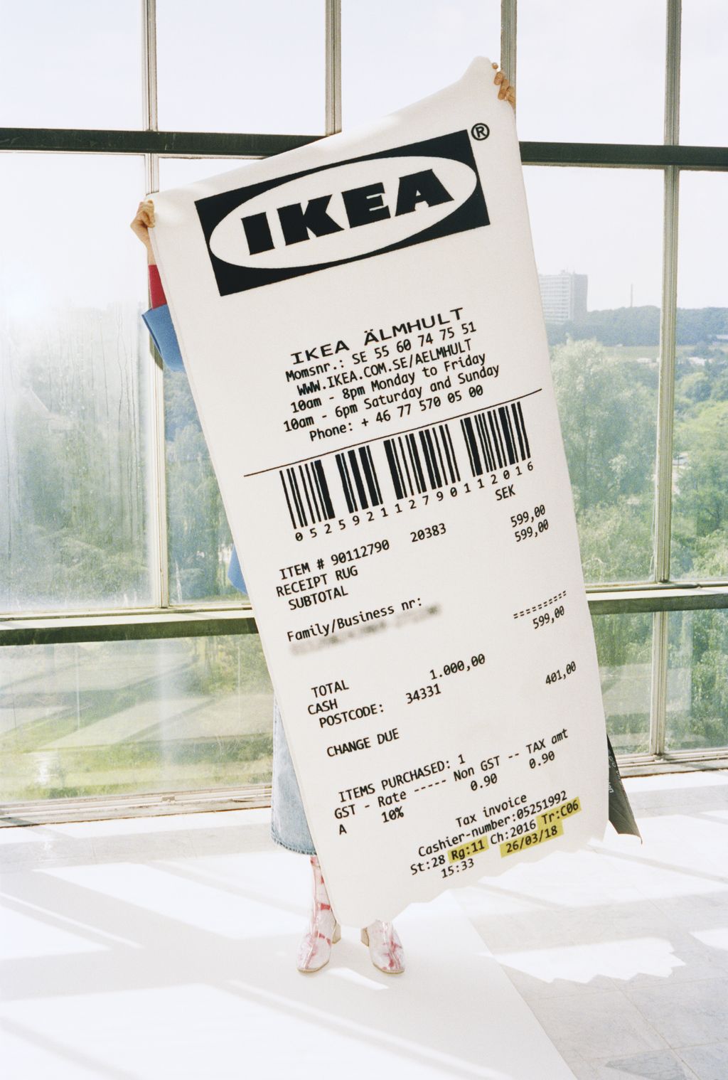 No nyt on yllättävä veto: Ikea myy mattoa, jossa on Ikean kuitti
