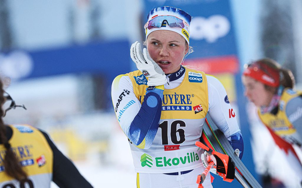 Ruotsin hiihtäjä puhkesi lohduttomaan itkuun