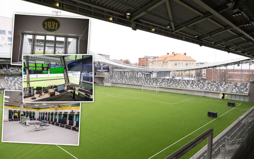 Tampereen uuden stadionin naisten pukuhuoneesta paljastuu yllätys