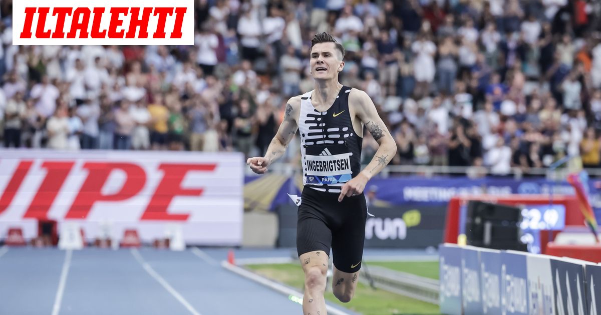 Jakob Ingebrigtsen kiiruhti 3.27,95 Oslon Timanttiliigan 1 500 metrillä