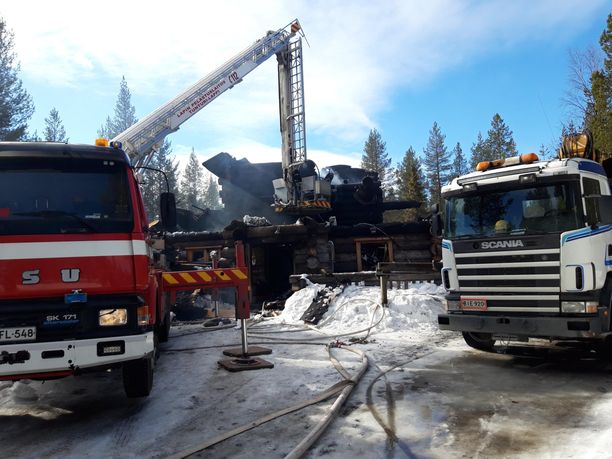 Poliisi on saanut eristettyä paikan, josta Levin tulipalo sai alkunsa