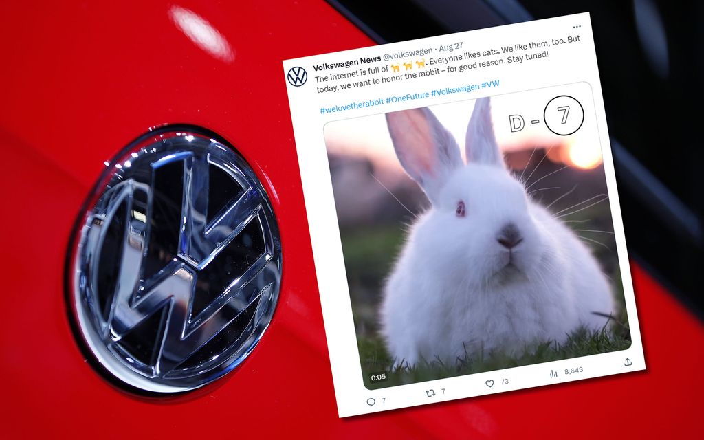 Video valkoisesta jäniksestä hämmentää – Mitä Volkswagen yrittää kertoa?