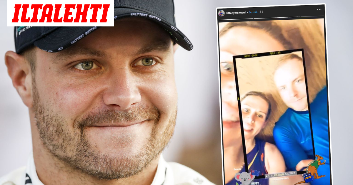 Valtteri Bottas ja Tiffany Cromwell läheisissä tunnelmissa ...