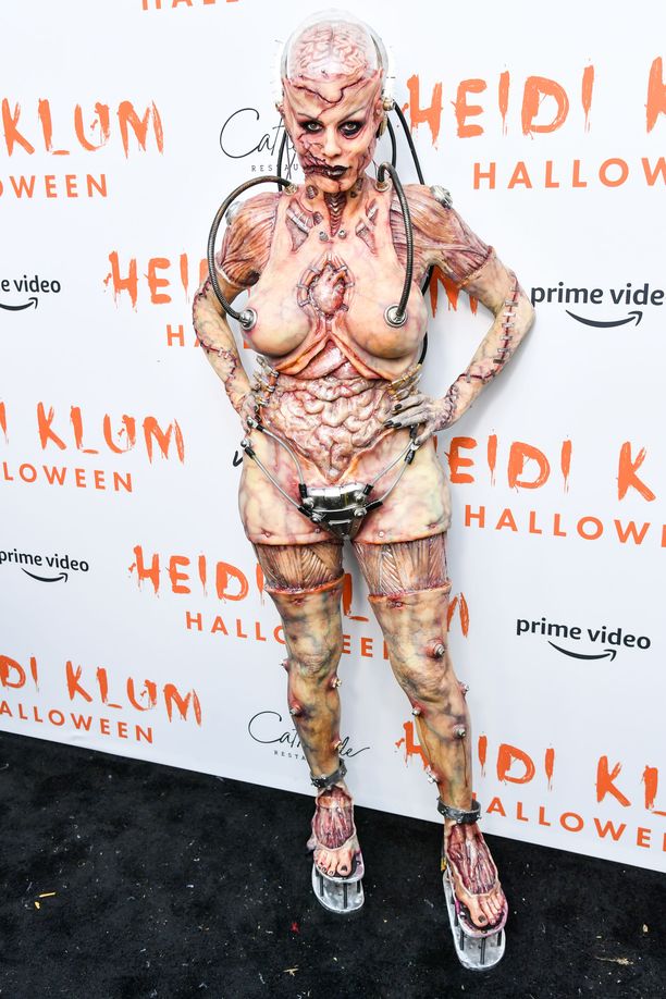 Heidi Klum panostaa Halloween-asuihinsa.