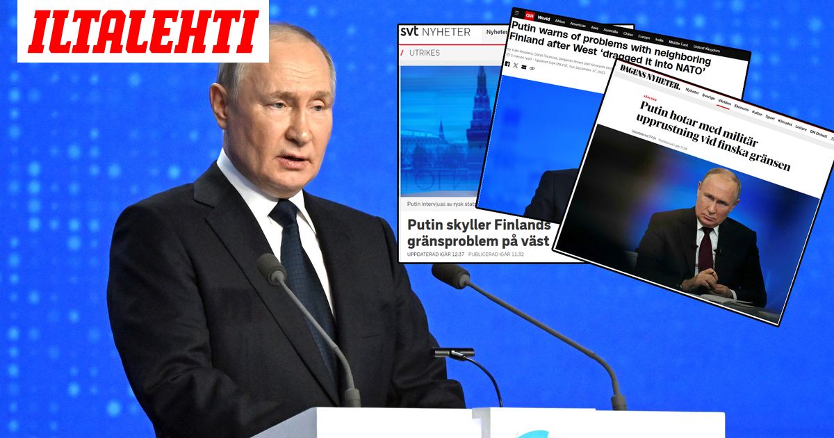 Putinin Suomi-puheet nousivat otsikoihin ympäri maailman – ”Venäjä on käärmeissään Suomelle”