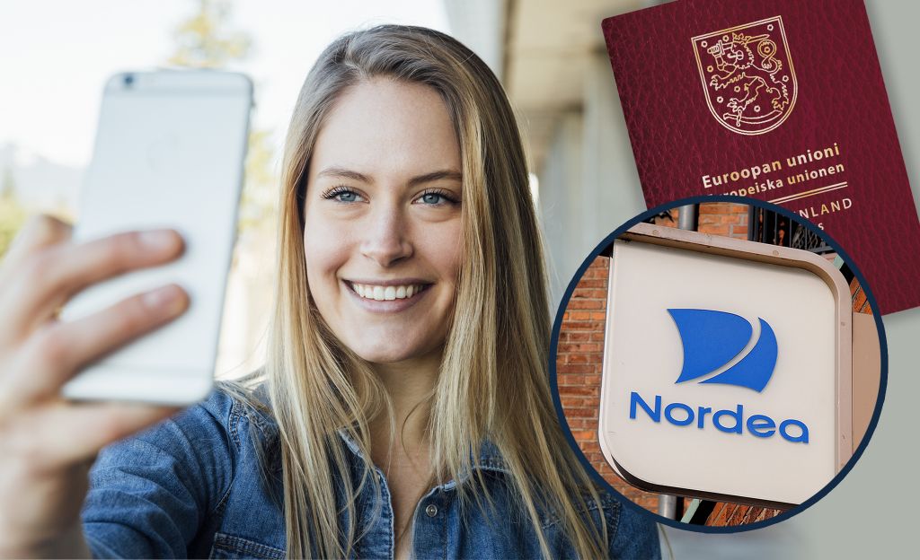 Nordea pyytää asiakkaita ottamaan selfien ja kuvan passista – tästä on kyse