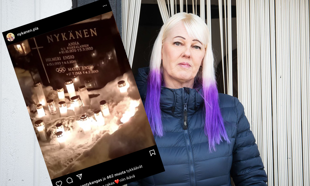 Pia Nykäsen suru ei helpota – julkaisi kuvan Matti Nykäsen haudalta: ”Niin ikävä”