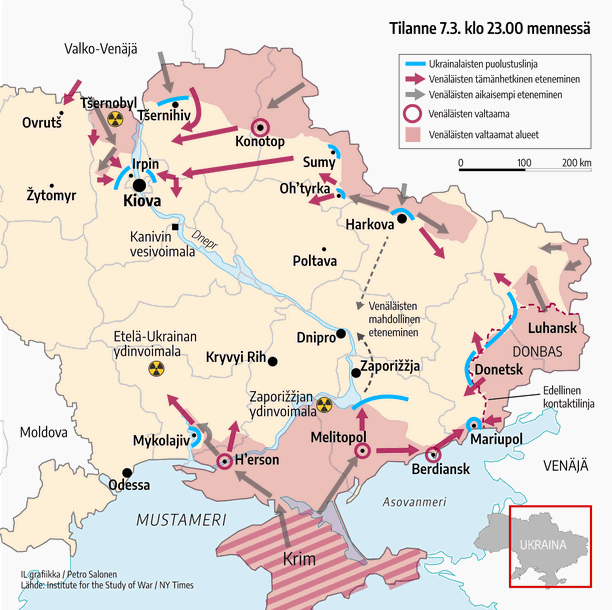 Ukrainan sota – tämä tiedetään nyt