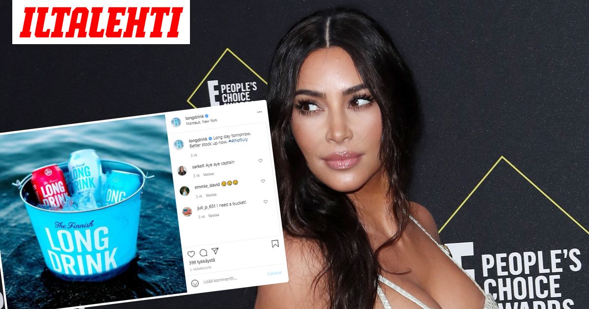 Kim Kardashian mainosti Instagramissa suomalaista lonkeroa
