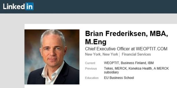 Brian Frederiksen aloitti Tekesissä maaliskuussa 2017. Elokuussa 2017 Frederiksen siirtyi Tekesin asiakasyrityksen toimitusjohtajaksi.