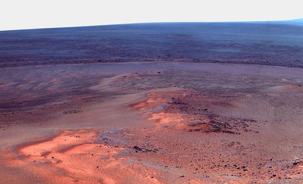 Opportunityn maahan lähettämää kuvaa Marsin pinnalta.