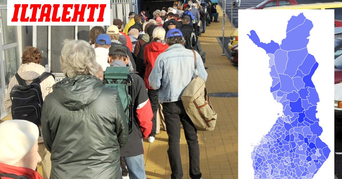 Suomen hyvinvointierot näkyvät rajusti tilastoissa - katso kartasta ...
