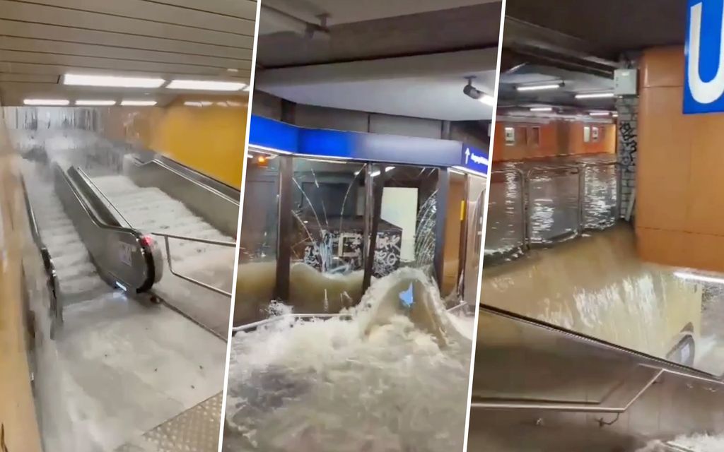 Rankkasateet runtelevat Saksaa – Tältä näyttää tulvaveden valtaama rautatieasema