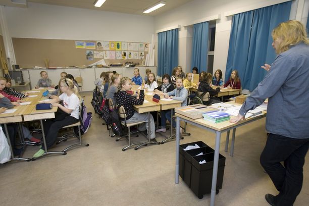 Suomen koulujen nykytilanne puhuttaa. Tämä kuva on vuodelta 2008.