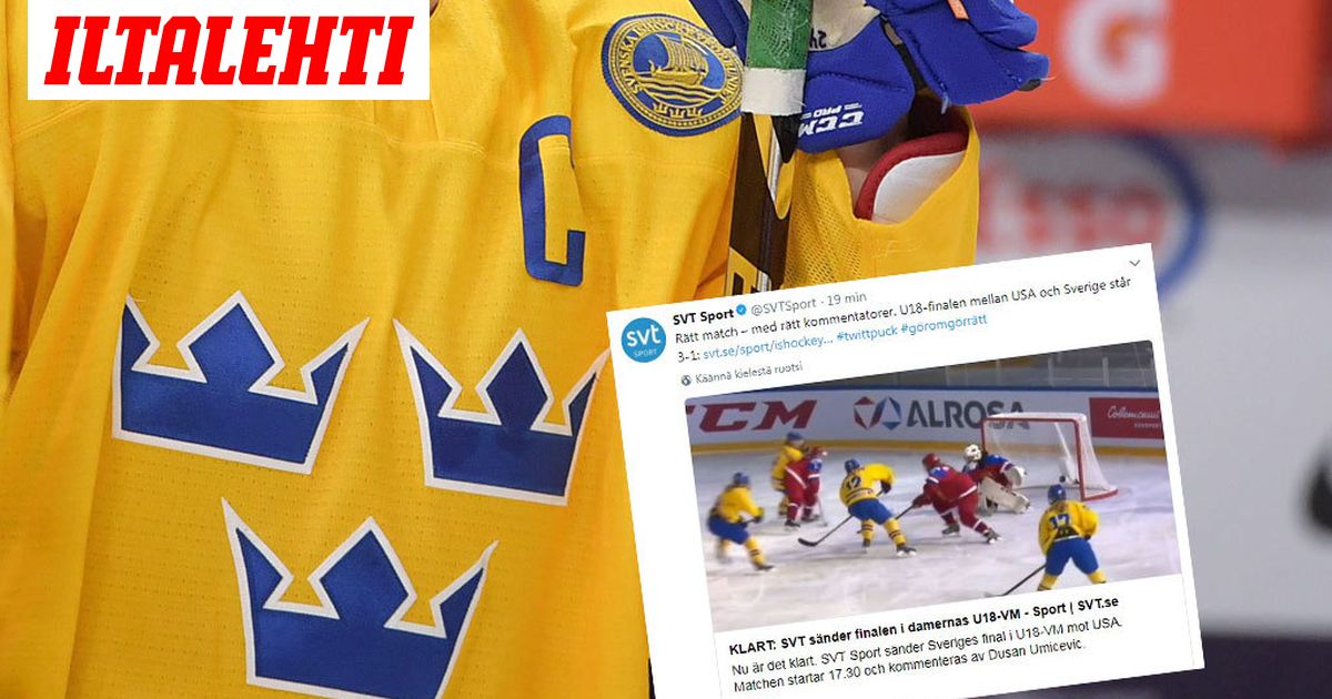 Uskomaton Moka Suorassa Lahetyksessa Ruotsissa Jaakiekon Tyttojen Mm Finaalin Tilalla Pyori Nauhoitus Selostaja Ei Huomannut