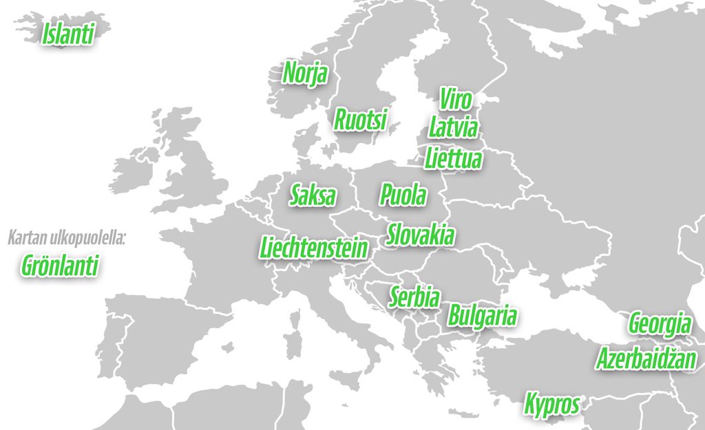 Matkailuhelpotukset kartalla – katso mitkä Euroopan maat jatkossa vihreitä