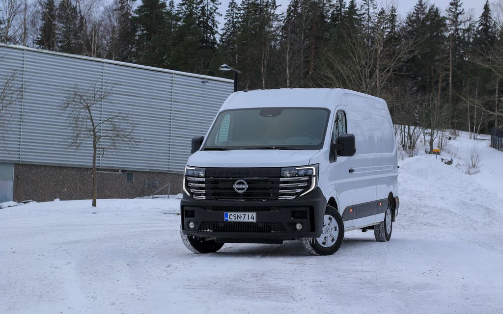 Lainavaatteet sopivat tälle pakettiautolle hyvin