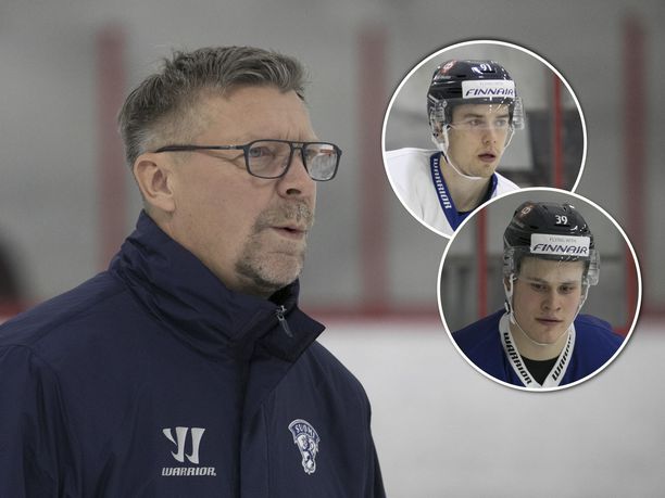 Juho Lammikko ja Jesse Puljujärvi harjoittelivat Jukka Jalosen tiistaina vetämissä leijonatreeneissä eri ketjuissa.