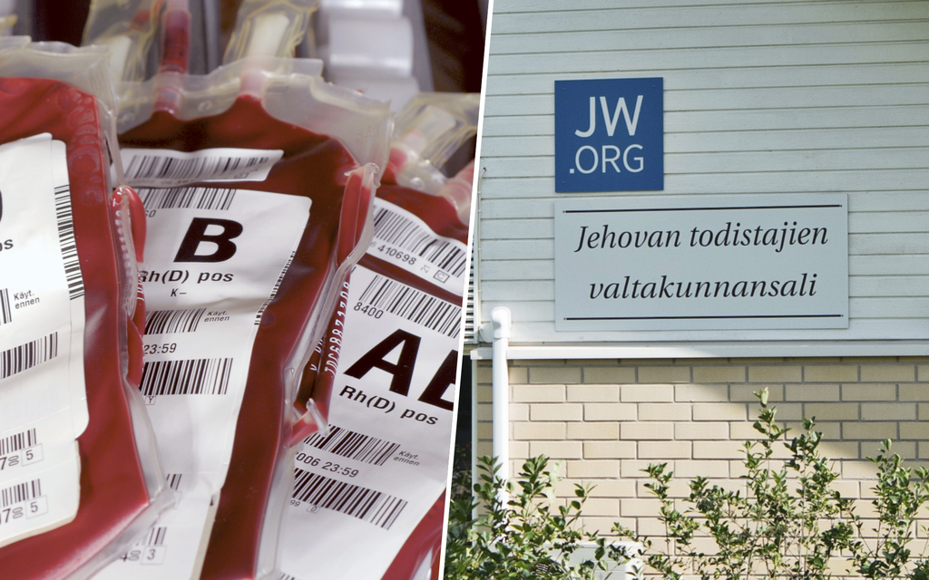 Jehovan todistajilta uusi linjaus verensiirtoihin