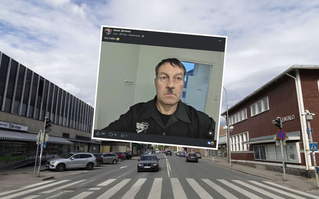 Keskustan poliitikko poseeraa Hitler-viiksissä – Pahamaineinen marssilaulu soi taustalla 