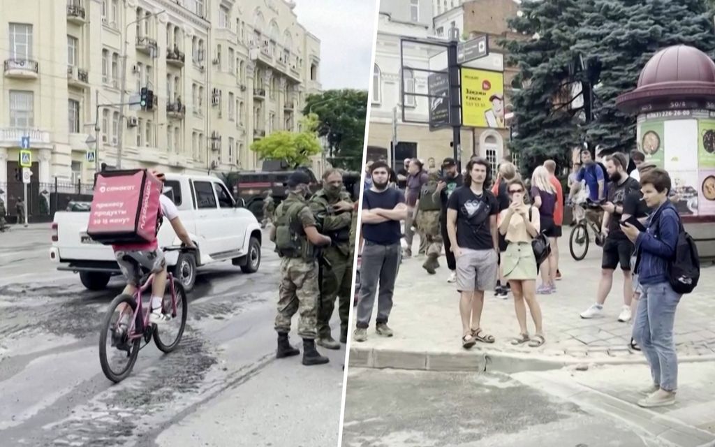 Pizzalähetti kaahaa Wagner-sotilaiden välistä – Näin Rostovin asukkaat reagoivat kapinaan 