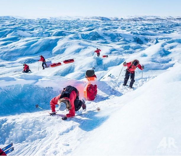 Suomalaiset hiihtivät Grönlannin mannerjäätikön halki