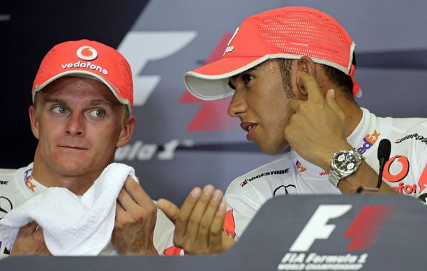 Heikki Kovalainen ja Lewis Hamilton ajoivat kaksi kautta tallikavereina.