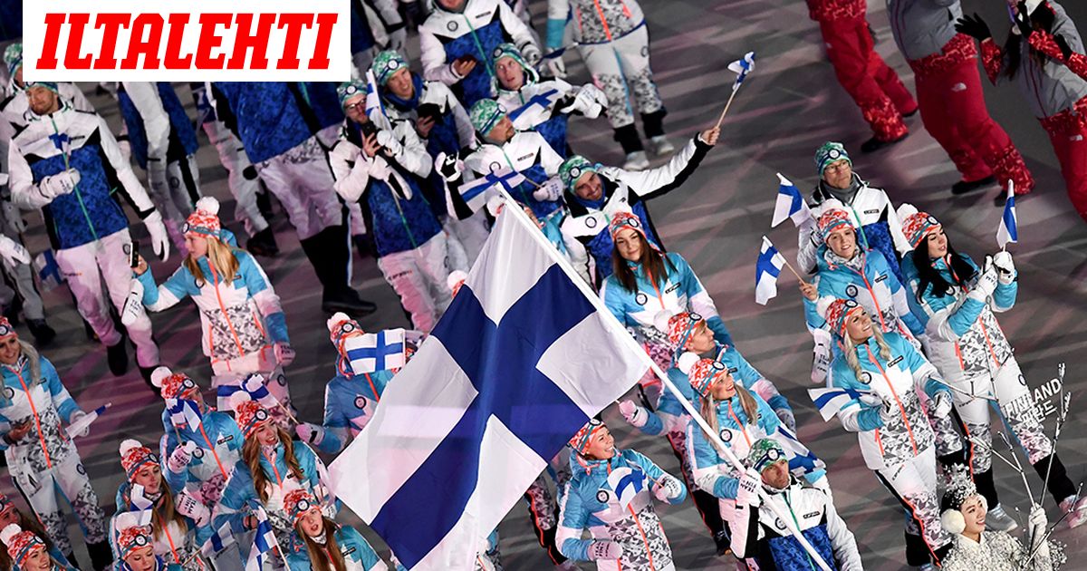 Kuvat: Näin lipunkantaja Janne Ahonen johti Suomen joukkuetta olympialaisten  avajaisissa