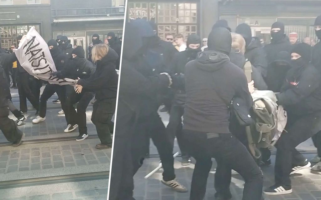 Video voi järkyttää: Mielen­osoittajat pahoin­pitelivät natseja vastustaneen naisen