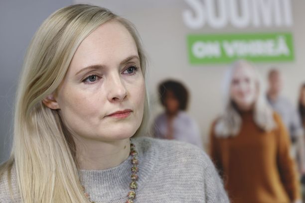 Vihreiden puheenjohtaja Maria Ohisalo avasi puolueen kuntavaalikampanjan vihreiden puoluetoimistolla 30.1.