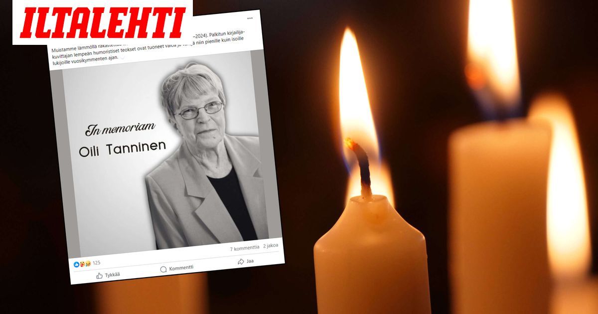 Kirjailija Oili Tanninen on kuollut