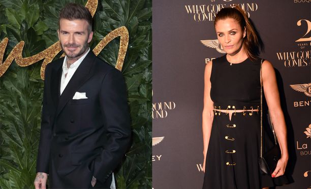 David Beckham ja Helena Christensen viettivät aikaa yhdessä tilaisuudessa Miamissa.