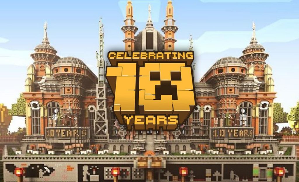Minecraft juhlii 10-vuotista taivaltaan – julkaisi jättimäisen kartan, joka vie läpi pelin historian