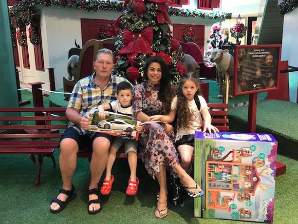 Tältä Keskisen perheen joulunvietto Brasiliassa näytti viime vuonna.