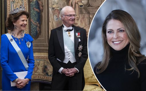 Ruotsin kuningasperhe edusti hulppeilla illallis­kutsuilla – miksi prinsessa Madeleine loisti poissaolollaan?