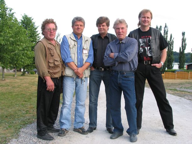 Kaseva-yhtye, eli Nils Jokela, Jouko Järvinen, Tapio Rauma, Mikko Jokela ja Tapio Virtanen 