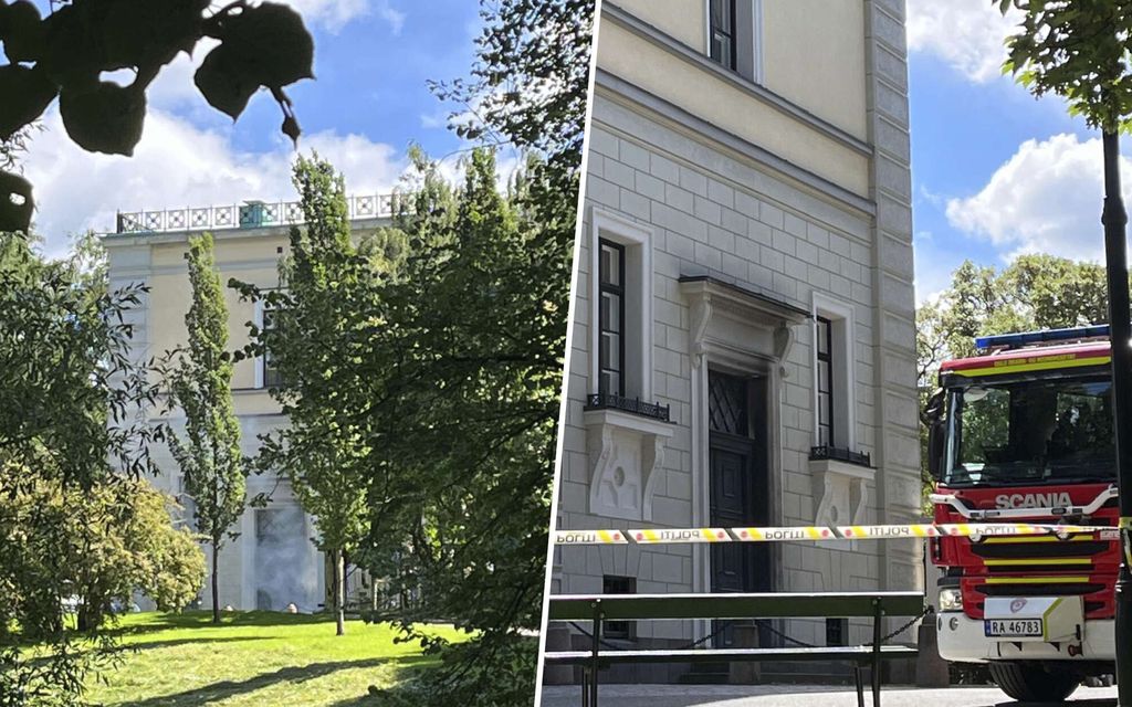 Oslon palatsia heitettiin Molotovin cocktaililla
