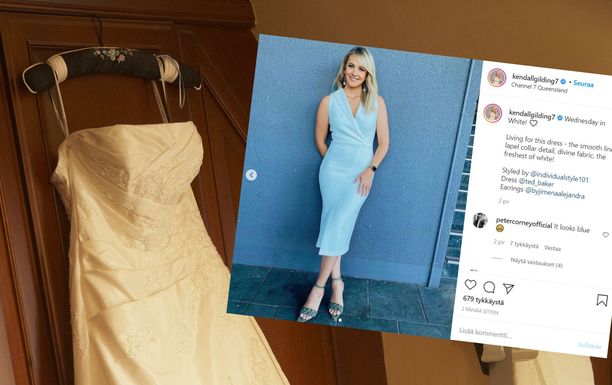 Instagramissa ei päästä yksimielisyyteen mekon väristä.
