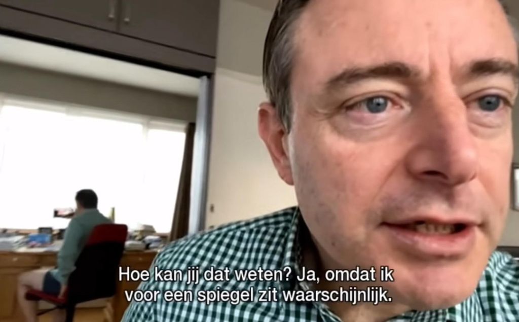 Antwerpenin pormestari antoi videohaastattelun vahingossa ilman housuja
