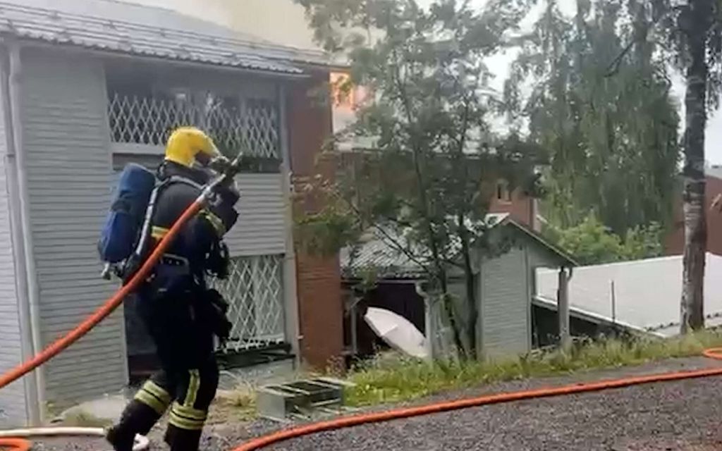 Raju tulipalo Jyväskylässä – Talo vaurioitui pahasti