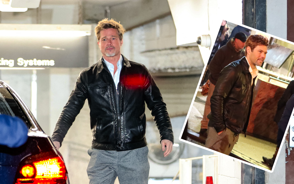 Brad Pitt kuvattiin stuntti­miehensä kanssa – Huomaatko yhden­näköisyyttä?