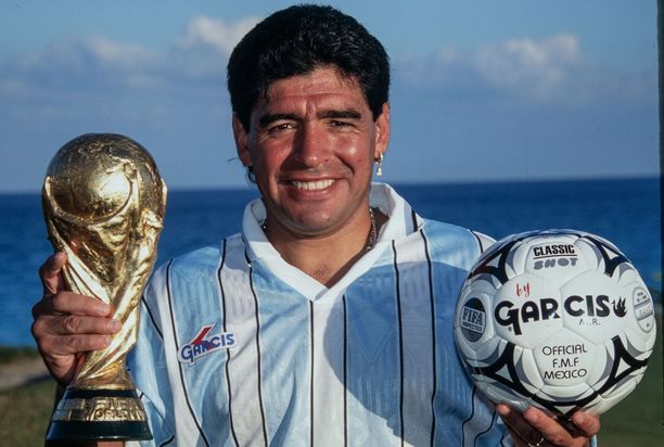 Diego Maradona voitti pelaajaurallaan muun muassa MM-kultaa Meksikon kisoissa 1986.