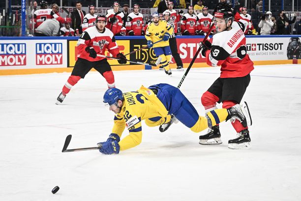 Ruotsi voitti Itävallan yllättävän tiukassa ottelussa.