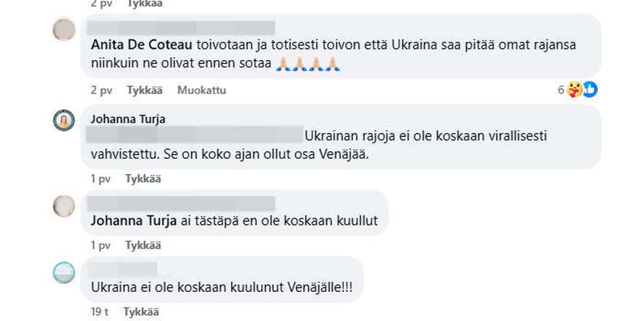 Kokoomuksen ehdokas: Ukraina on osa Venäjää