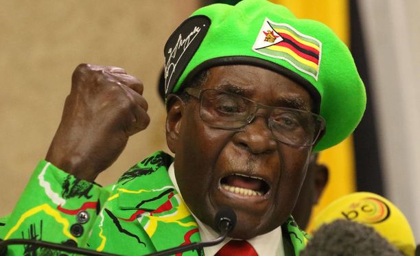 Robert Mugabe on johtanut Zimbabwea vuodesta 1980 asti.