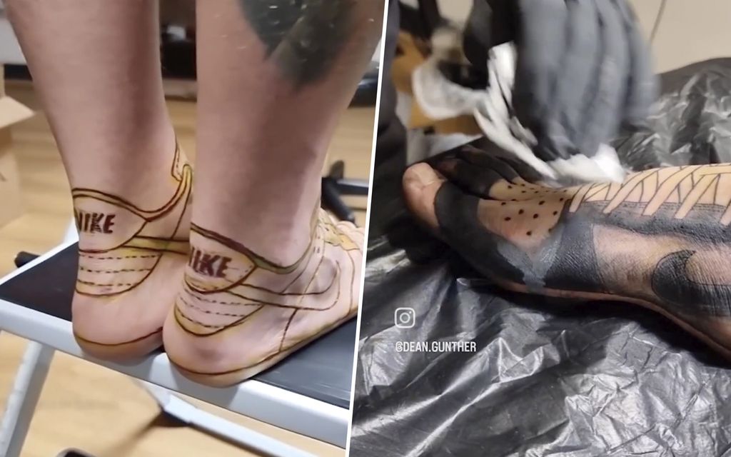Brittimies nukkuu nykyään kengät jalassa – Onko tässä älyttömin tatuointi?